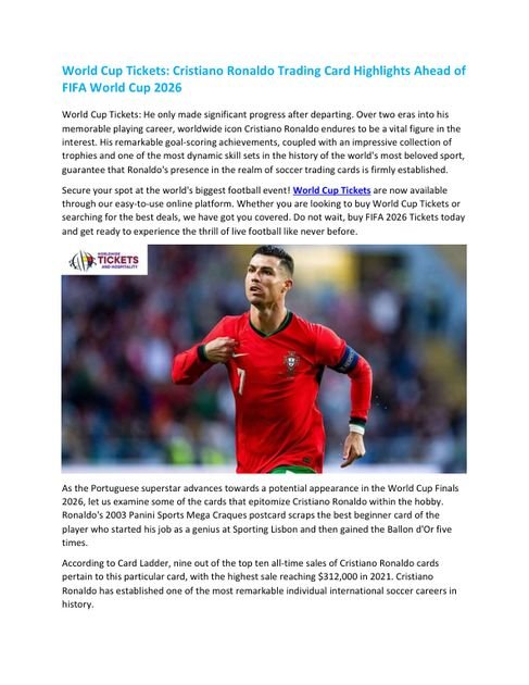 Cristiano Ronaldo Trading Card… (PDF)
